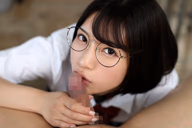 VR] Miyagi-san, the No. 1 ranked plain girl with no boyfriend, licks me from my glans to my balls in a sticky blowjob courtship! gallery