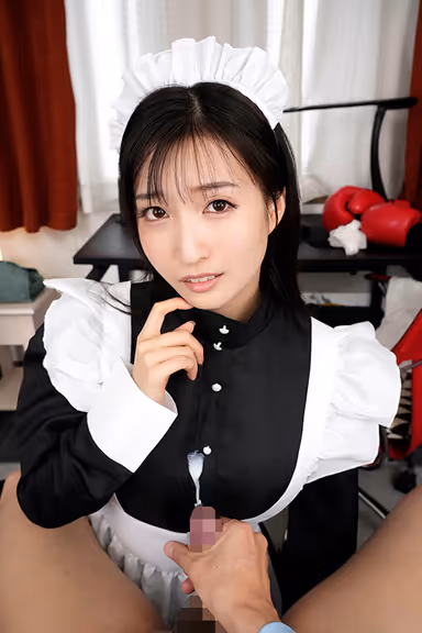 VR] The Toxic Big-Breasted Maid Who Guides Me, Who Is Unattractive Due to Premature Ejaculation, Looking Down on Me from Above and Managing Ejaculation - Kasumi Tsukino gallery