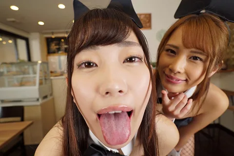 Licking Plays x Binaural Audio x Bunny Girl Babes Welcome To The Cafe Akari Mitani Ian Hanasaki gallery