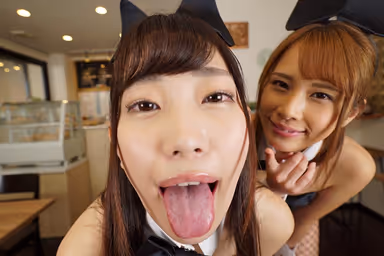 [VR] Licking Plays x Binaural Audio x Bunny Girl Babes Welcome To The Cafe Akari Mitani Ian Hanasaki gallery