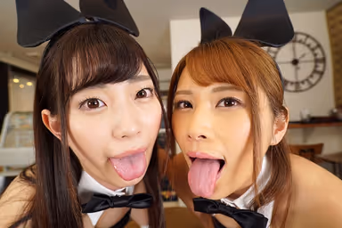 [VR] Licking Plays x Binaural Audio x Bunny Girl Babes Welcome To The Cafe Akari Mitani Ian Hanasaki gallery
