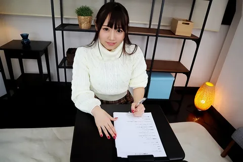 You Get To Be A Corrupt Adult Video Producer In This VR Experience! This Beautiful Girl Came To The Interview, Not Suspecting A Thing, So You Get To Do All Sorts Of Erotic Things To Her, And Finish Her Off With Creampie Sex, Because That's The Kind Of Lowlife You Are!! Mirina Kosaka gallery