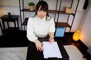 [VR] You Get To Be A Corrupt Adult Video Producer In This VR Experience! This Beautiful Girl Came To The Interview, Not Suspecting A Thing, So You Get To Do All Sorts Of Erotic Things To Her, And Finish Her Off With Creampie Sex, Because That's The Kind Of Lowlife You Are!! Mirina Kosaka gallery