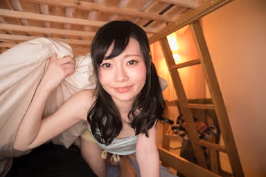 [VR] As The Older Sister Goes To Take A Shower, Her Boyfriend Hiding Under The Bunk Bed Is Overcome by Temptation! He Shakes The Bed By Giving The Little Sister A Rough Pounding And Then Fills Her With A Huge Load Of Cum!! Tae Kurumi gallery