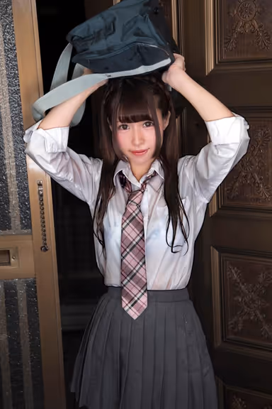 [VR] While Going Home From School, These 2 S********l Babes Got Caught In A Sudden Rainstorm And Were Soaking Wet, So I Had Consecutive Creampie Raw Footage Sex With Them gallery