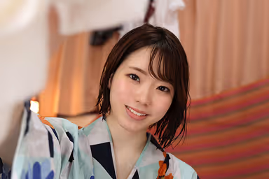 VR] It suddenly rains heavily on the day of a summer festival. She got soaked and became more sexy with her wet hair... Rin Asahi gallery