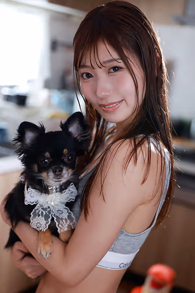 The Ultimate Wet Hair, Lovemaking Living Together - Wet Hair, 'Bae' and Nama Nakadashi - Miyu Aizawa gallery