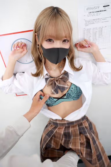 VR] This is 8K! Specialized Face Angle VR - Gal School Girl x Specialized Face Angle! Mina's Piston Cowgirl Position! ～ Mina Aise gallery
