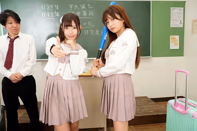 VR] Shin W Face Special Angle Special VR - The Best Facial Bijou J-● Compete for Me! Licking, kissing and Nakadashi Harem! ～Miyu Aizawa, Karin Kitaoka gallery