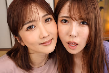 VR] Face Special - Face Sandwich in a KOTATSU! Always Close Threesome Sex! ~ Yui Hatano, Hibiki Ootsuki gallery