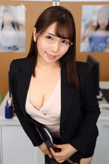 VR] I Cannot Resist the Temptation of a Big-Breasted Secretary... Brain-Melting Nipple Blame Satomi Mioka gallery