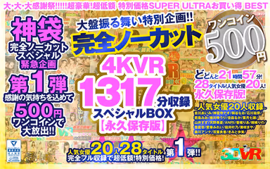 VR] [500 yen one-coin] Completely uncut big board special! Special box containing 1317 minutes of 4KVR [Permanent Preservation Edition]! gallery