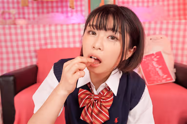 VR] "I'm going to have a baby..." [Touching is prohibited! No touching! A female student is made to go into heat with an aphrodisiac! She is a very horny and horny girl! [Footjob, face fucking, and 3 shots inside] Forbidden J*Reflex Sano Natsu impregnated and pussy-fucked! gallery