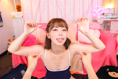 [VR] "Take Responsibility" [No Touching! No touching! Aphrodisiacs are given to the energetic loose-socked J*s and they go into heat! The girl's pussy is leaking love juices and she's addicted to cumming! gallery