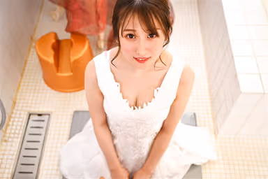 VR] At a Soapland Specializing in Rubberized Cock Soap, a Devoted Healing Lady Heals You and Gives You a Massive Nakadashi Without Permission by Secretly Removing Her Rubber! She is a young woman who is very devoted to her job and heals her in a soapland! Jun Suehiro - 3 shots in the mouth, in between and inside of the cock! gallery
