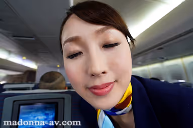 VR - First VR! Rena Sakuragi Is A Real-Life Married CA Who Treats Me Like Premium Even Though I'm Economy gallery