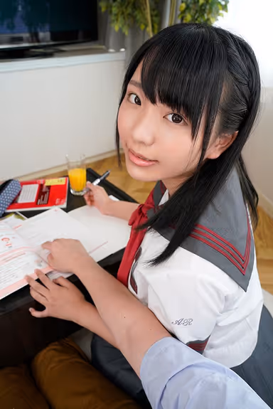 [VR] Precocious Ichika And Her Preppy Friend Ruka Fight Over Big Cock In Deep-Fucking Threesome gallery