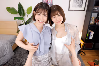 VR] Boyfriend Sharing - Her best friend is also my girlfriend. W girlfriend who likes licking won't let go of my cock - Meisa and Ena gallery