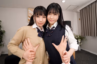 Akari Minase and Nana Kisaki - W-Velocity Kissing and Nipple Licking Sex with Two Girls Who Love Their Uncle! gallery
