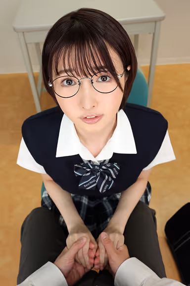 VR] [8K VR] The more serious and mature girls with glasses are actually educated girls with high erotic deviation who masturbate with boys in class! Yui gallery