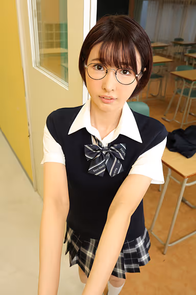 VR] [8K VR] The more serious and mature girls with glasses are actually educated girls with high erotic deviation who masturbate with boys in class! Yui gallery