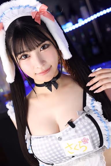 [VR] [8K VR] The face strongest W temptation that got addicted to a popular bunny's con cafe rumored on the internet in a certain place in Tokyo! Part 2: Sakura gallery