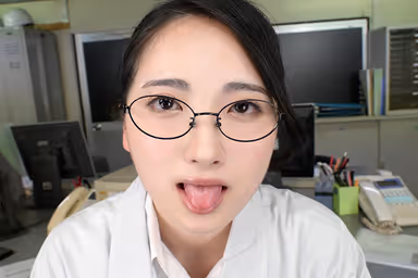 VR] [8K VR] A sober and serious junior employee in a work uniform for many years is a convenient woman who handles my sexual desires because I don't have sex with her. gallery