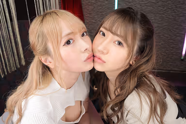 Rio and Ranma - 8K VR - Two Much-Tender Gals at Work Invited Us for a Drink at Their Home and We Followed Them There and Found Them in a Room Where They Were Having Sex gallery