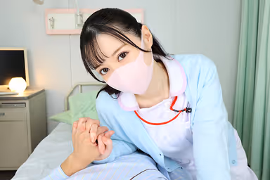 VR] [8K VR] Hospitalization in which the hospital's prettiest nurse with the cutest mask makes you ejaculate with a slow and steady piston that makes you look at her face and pull her out. gallery