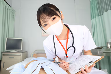 [VR] [8K VR] Hospitalization where a beautiful masked nurse stares at you and makes you ejaculate until you leave the hospital - Going to see the older sister you fell in love with 10 years ago. gallery