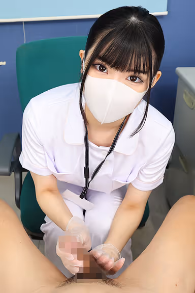 8K VR] Hospitalization in which the cool and beautiful nurse in charge of the hospital stares at you and takes care of your sexual desires in a clerical (business) manner Sakura gallery