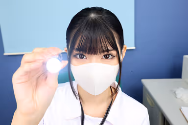 8K VR] Hospitalization in which the cool and beautiful nurse in charge of the hospital stares at you and takes care of your sexual desires in a clerical (business) manner Sakura gallery
