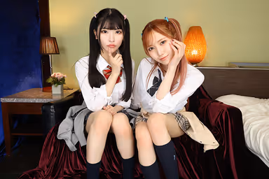 VR] [8K VR] W Strongest Face Combination! I was forced to cum inside of her again and again after she showed me a lesbian kiss by a beautiful J-chan who loves her uncle. Sakura and Amiri gallery