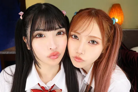 W Strongest Face Combination! I was forced to cum inside of her again and again after she showed me a lesbian kiss by a beautiful J-chan who loves her uncle. Sakura and Amiri gallery