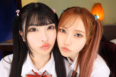 VR] [8K VR] W Strongest Face Combination! I was forced to cum inside of her again and again after she showed me a lesbian kiss by a beautiful J-chan who loves her uncle. Sakura and Amiri gallery