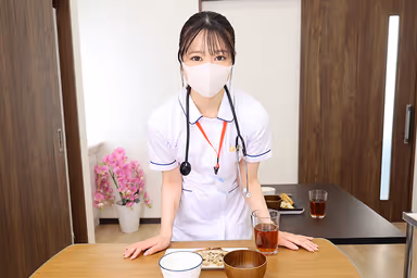 VR] [8K VR] Hospitalization in which a beautiful masked nurse with a beautiful smile stares at you and makes you ejaculate until you are discharged from the hospital. gallery