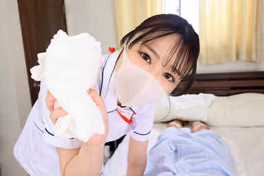 VR] [8K VR] Hospitalization in which a beautiful masked nurse with a beautiful smile stares at you and makes you ejaculate until you are discharged from the hospital. gallery