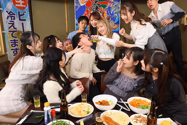 [VR] [8K VR] Pacoser Drinking Party VR! Renting out an Izakaya and Drinking Yariyari Sour and Hyper Orgy VR - Unforgettable Circle Drinking Party in Jonan Mizuhodai Univ. gallery