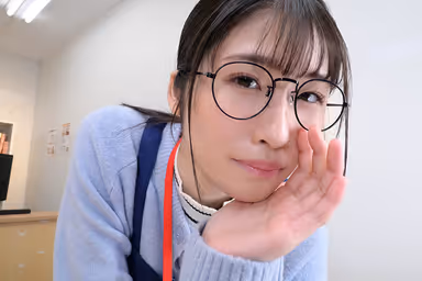 VR] [8K VR] The Librarian with [Sober Glasses] is a Very Sexy and Lewd Friend of Fumi Satsuki's When She Takes Her Clothes Off gallery