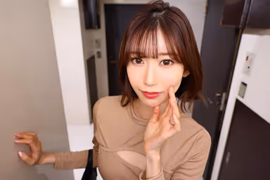 8K VR] If the too-beautiful neighbor wife who seduces you every morning by showing you her pinned-up nipples told you in a whisper voice to "kiss me," you would do it, wouldn't you? The face that comes at you in a whisper. W affair with Sumire Kurokawa, stealing her husband's eyes. gallery