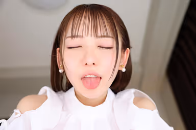 VR】【8K VR】Senpai is looking down on me, showing off her beautiful face and body, pressuring me to the point of feeling warmth, and tempting me to ejaculate inside her with almost zero distance face proximity spider cowgirl position and close embrace face-to-face sitting position, Meisa Nishimoto. gallery