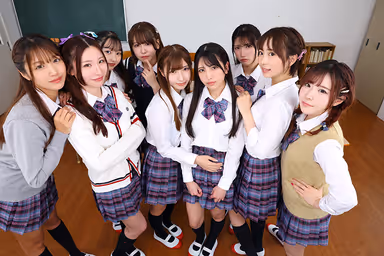 [VR] [8K VR] 3Year H Class Harem Bishojo Festival! All you can do live with all of them! gallery