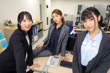 [VR] [8K] I've Been Assigned to the "Sexual Release Dildo Division" at a Company Where All the Female Bosses Are Insatiable Sex Machines: Yui Ka Onosaka, Sakura Kurumi, Rin Ohka gallery