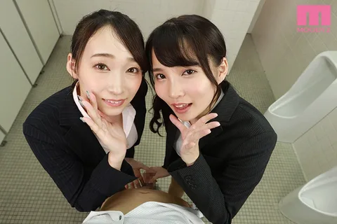 Kurea Hasumi And Aoi Kururugi In A Super Whispering Dirty Talk Double Slut Special VR Video JOI In The Train / A Blowjob In The Bathroom / Reverse Threesome Action In The Library!! A Fantastic Combination x Non-Stop Dirty Talk To Get Your Brain And Dick All Hot And Buttery And Ready For The Experience Of A Lifetime!! gallery