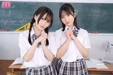 VR] Two Slightly Stupid Students - They Get Bored with Remedial Sex! Daring sex with students in the school building Momoka, Yuno, and I's impure summer vacation Momoka Izumi, Yuno Sakura gallery