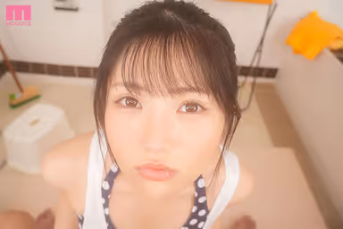 VR] Lolita Kawaii Signboard Girl at a Public Bathhouse Who Proudly Comes into the Men's Bath to Check on Penises Secretly Has Nakadashi Sex with a Customer (Me) She Likes! Mika Natsuiro gallery