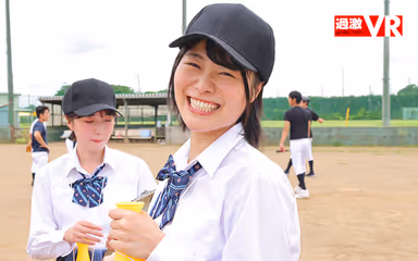 VR] Always Smiling Rookie Manager is a Pacifier Angel! Yuno Kisaragi, the manager of the club, encourages me on the bench with a blowjob/continuous ejaculation/sweaty sex in VR! gallery