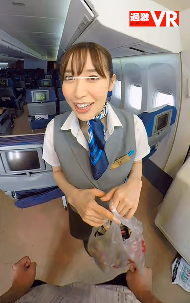 [VR] The Airplane Pervert Who Likes Flight Attendants Creampie Specials VR 2 gallery