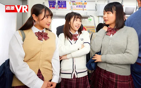 S*********s With Big Tits On A Crowded Train Get Involved In Some Secret Naughty Action For A Triple Press In Their Skimpy Clothes. gallery