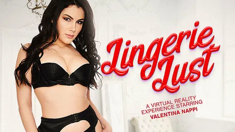 Italian babe Valentina Nappi wears sexy lingerie to fuck you in VR